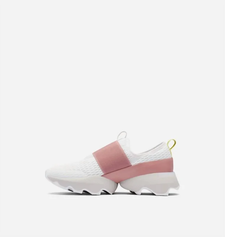 Lace - Up Women's Athletic Sneakers with Shock - Absorbing Midsoles for Intense WorkoutsWomen's Kinetic Impact Strap Sneaker In White, Moonstone Lace - Up Women's Athletic Sneakers with Shock - Absorbing Midsoles for Intense WorkoutsWomen's Kinetic Impact Strap Sneaker In White, Moonstone