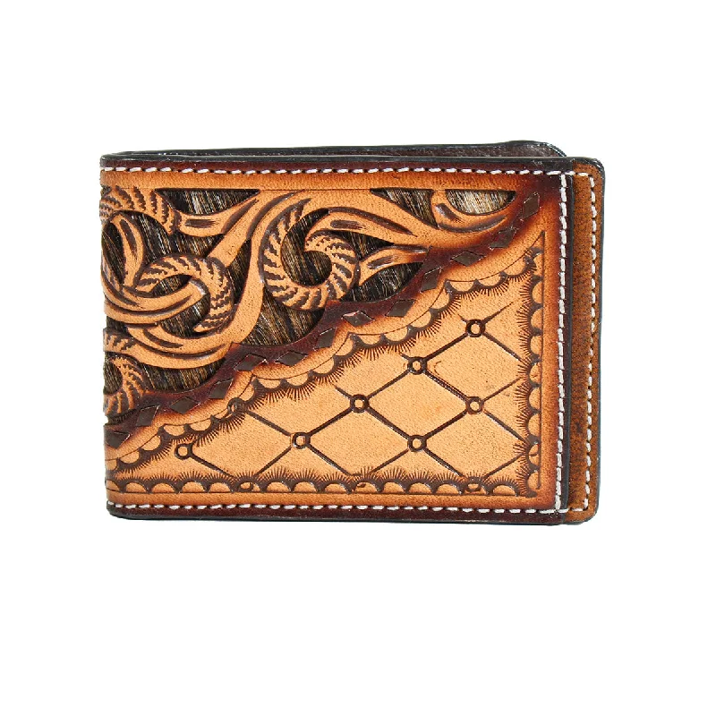 women's western boots with block heel3D Tan Tooled Bifold Money Clip with Calf Hair Underlay women's western boots with block heel3D Tan Tooled Bifold Money Clip with Calf Hair Underlay