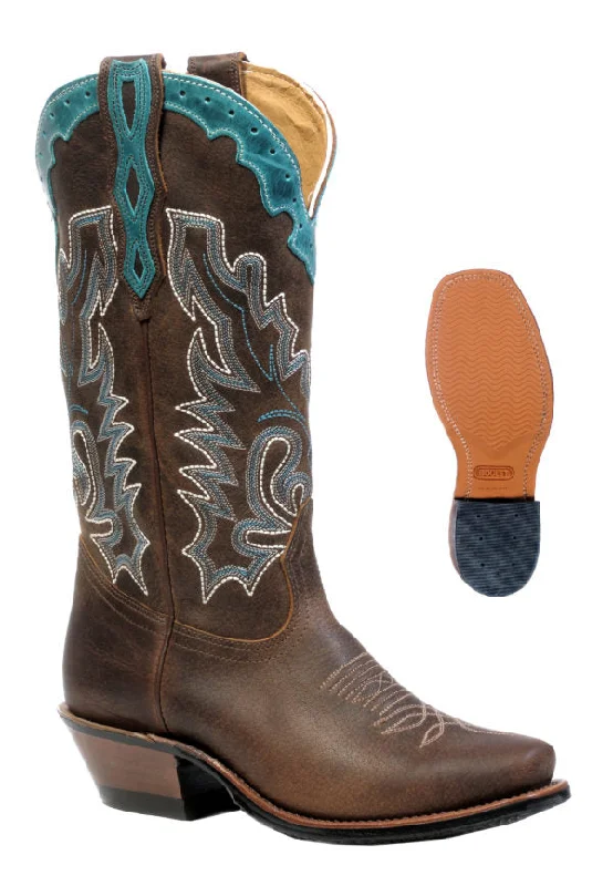 women's moto boots with quilted panelsWomen's Boulet Western Boot #4361