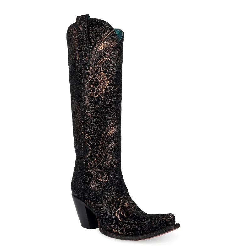 women's moto boots with chain detailWomen's Corral Western Boot #A4481