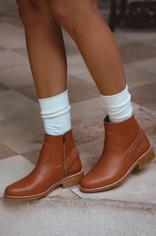women's booties with platformAlexa Ankle Leather Boots