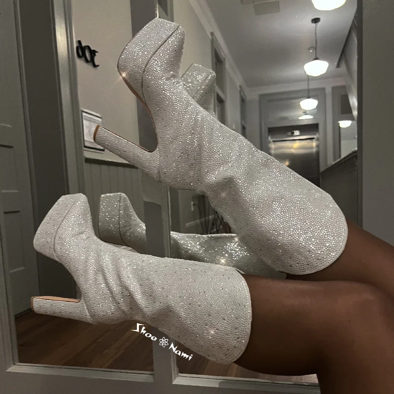 women's booties with zippersAMELEA Silver
