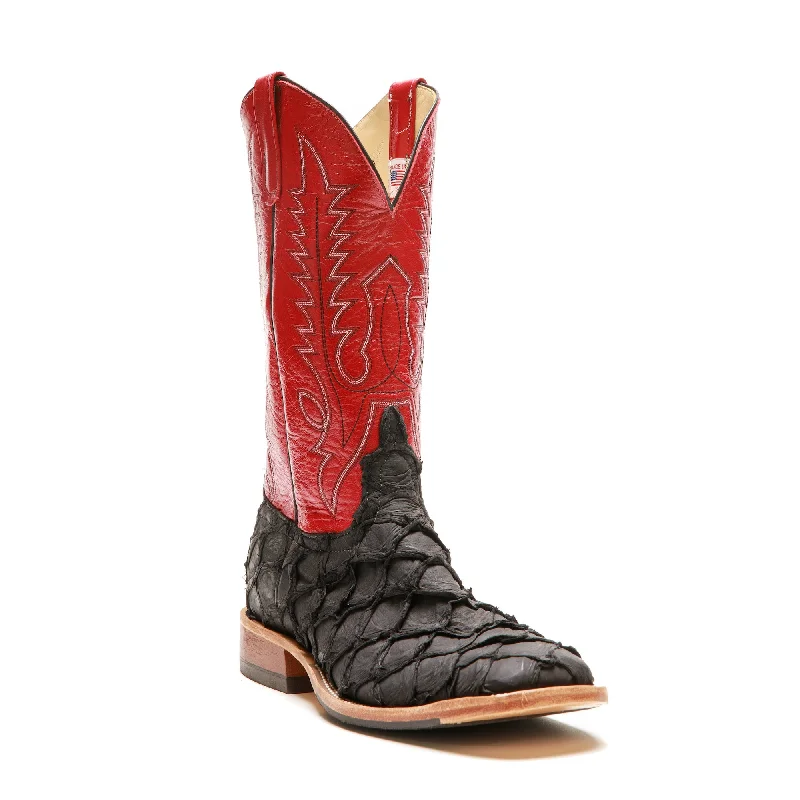 women's lace-up moto bootsBlack Matte Big Bass - 330005 - Baker's Exclusive