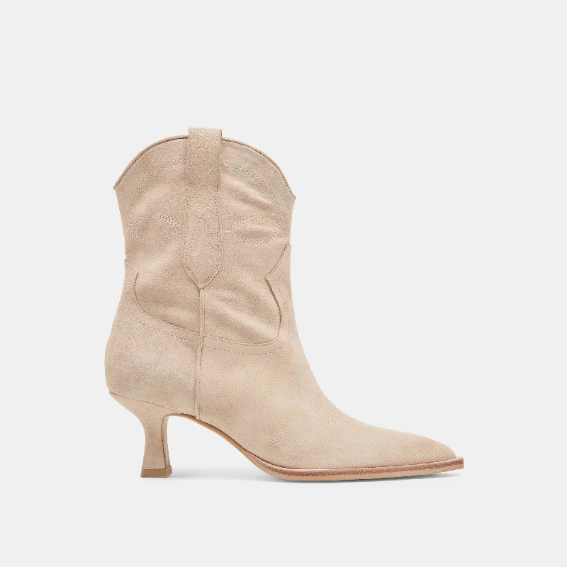 women's waterproof bootiesANGEL BOOTIES DUNE SUEDE