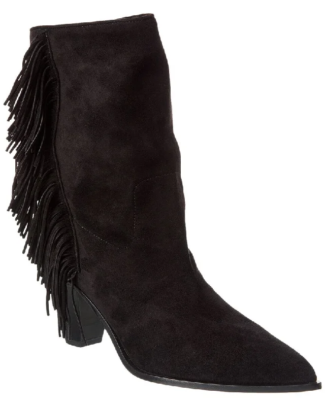 women's booties for wide calvesAquazzura Marfa 70 Suede Bootie