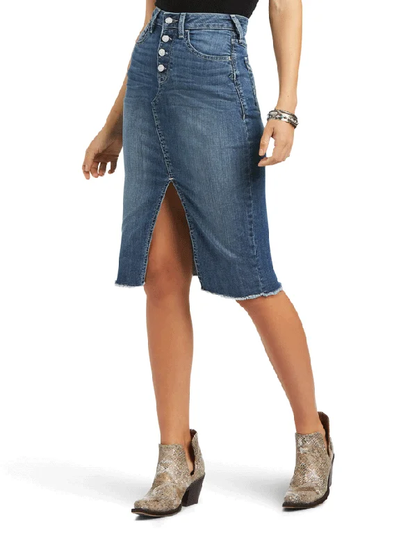 women's western boots for workAriat 10040577 Womens Denim Skirt Eleanor