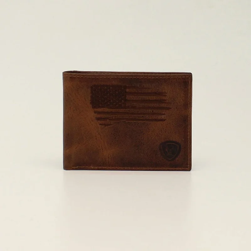 women's western boots with cutoutsAriat Distressed Patriot Flag Bifold Wallet