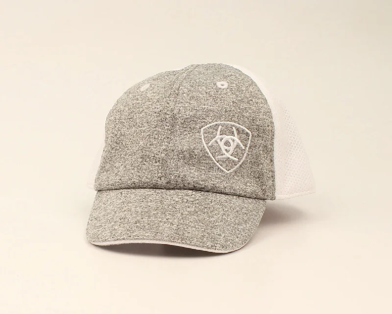 women's western boots with pull tabsAriat Gray Offset Logo Ballcap for Infants