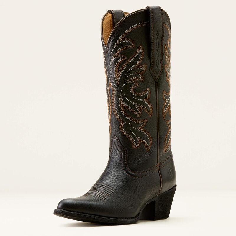 women's moto boots with studsAriat Heritage Black Deertan - Boot Ladies - 10051050