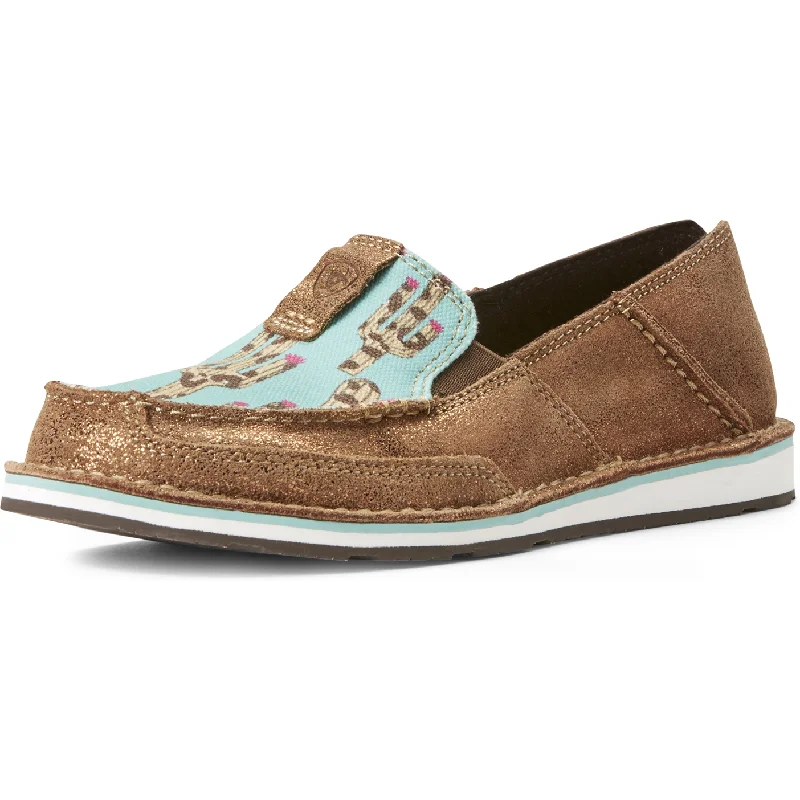 women's western boots for concertsAriat Women's Cruiser Metallic Bronze/Leopard Cactus