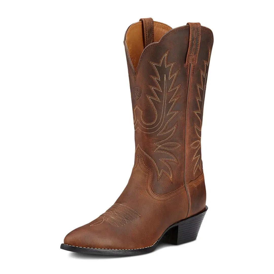 women's western boots with pull tabsAriat Womens Heritage R Toe Western Boots