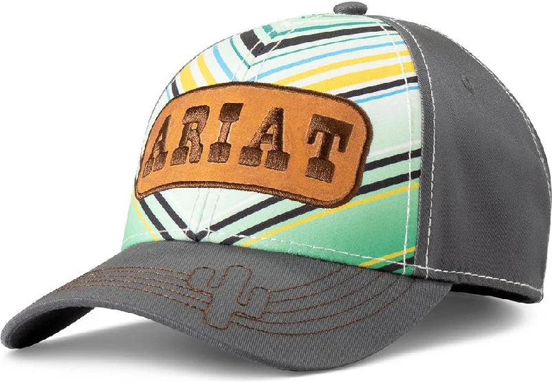 women's moto boots with quilted panelsAriat Women's Leather Patch Aztec Hat