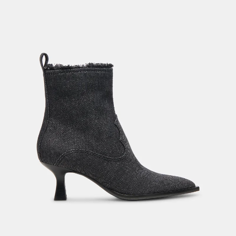 women's booties for hikingAUSTIN BOOTS CARBON DENIM