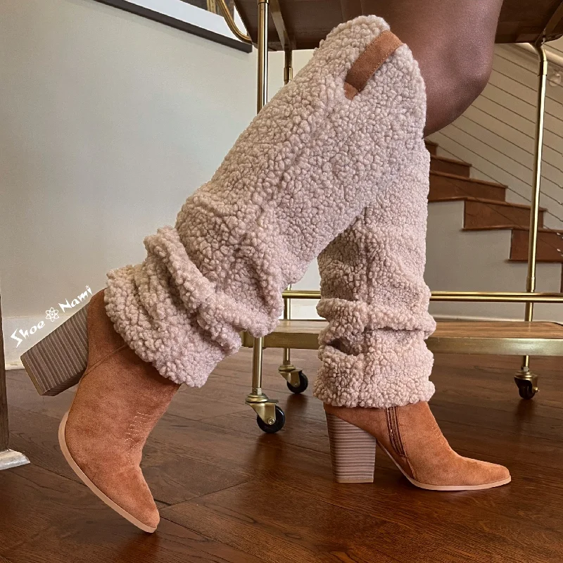 women's booties with metallic finishBOUNTY Tan