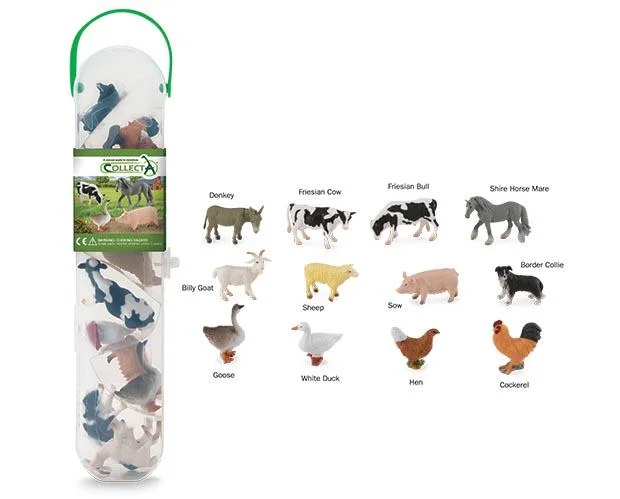 women's western boots for concertsBreyer by CollectA Box of 12 Mini Farm Animals