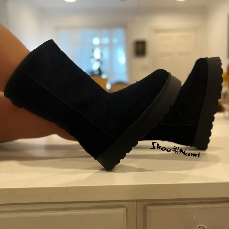women's booties with chukka styleBRIGHAM-27 Black