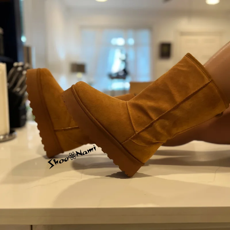 women's booties with over-the-knee lookBRIGHAM-27 Tan