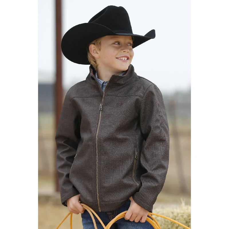women's moto boots with protective toe capsCinch Boy's Textured Bonded Jacket