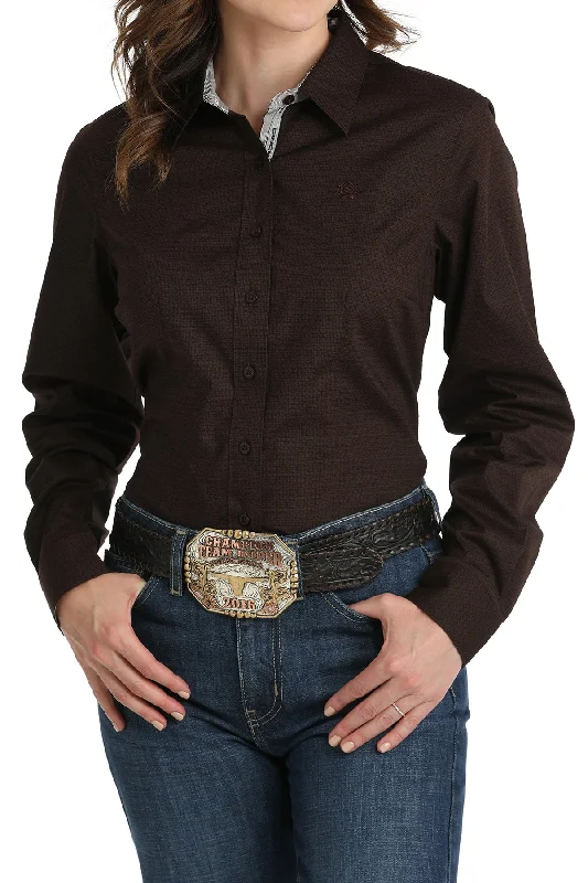 women's moto boots with low heelCinch Ladies Dark Brown Geometric Print Stretch Button-Down Blouse women's moto boots with low heelCinch Ladies Dark Brown Geometric Print Stretch Button-Down Blouse