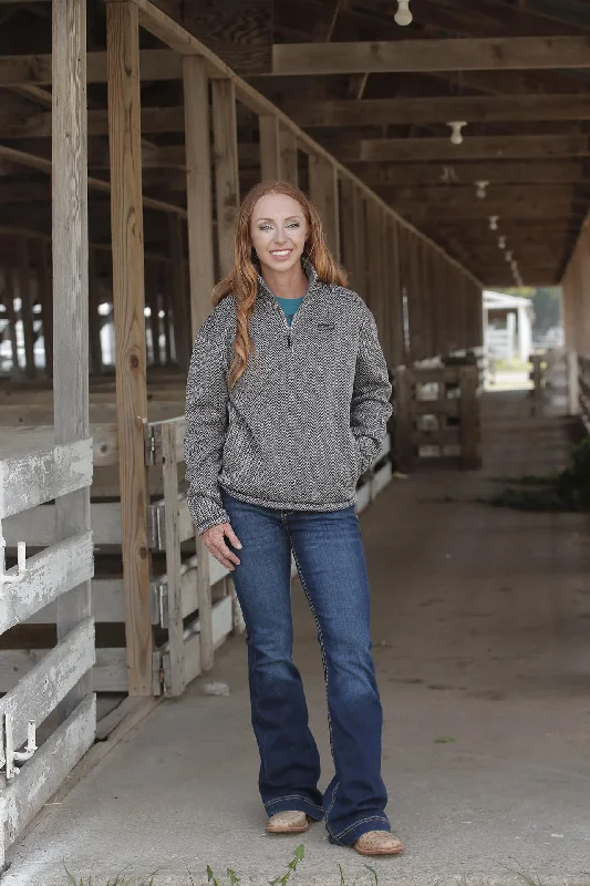 women's snake print western bootsCinch Women's Gray Herringbone 1/4 Zip Pullover