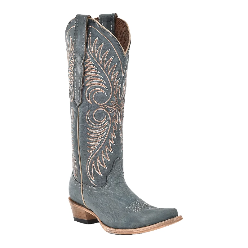 women's moto boots for punk rock fashionCircle G By Corral Ladies Distressed Blue Western Boots L6120 women's moto boots for punk rock fashionCircle G By Corral Ladies Distressed Blue Western Boots L6120