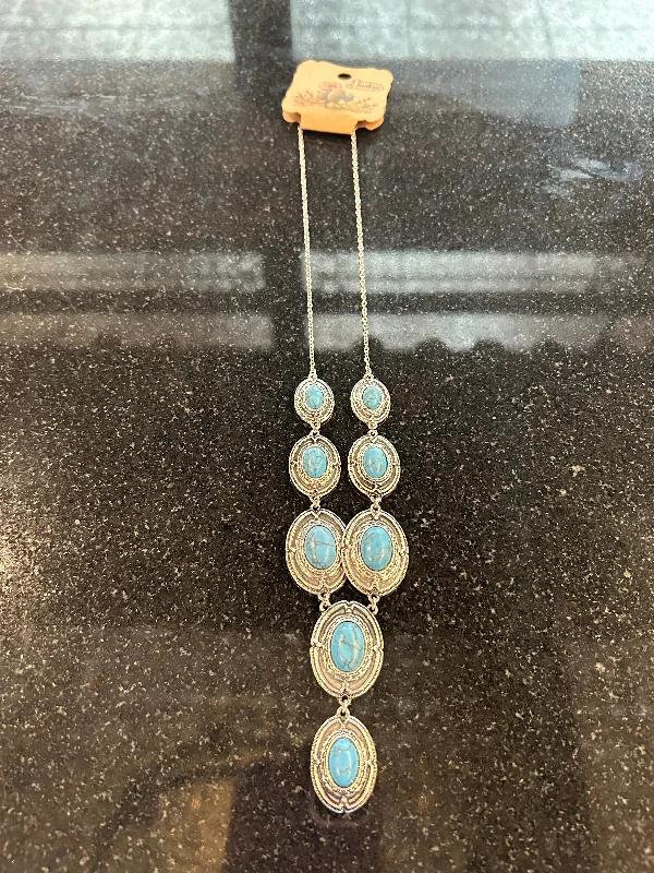 women's cowboy boots with slouchy lookConcho Lariat Necklace