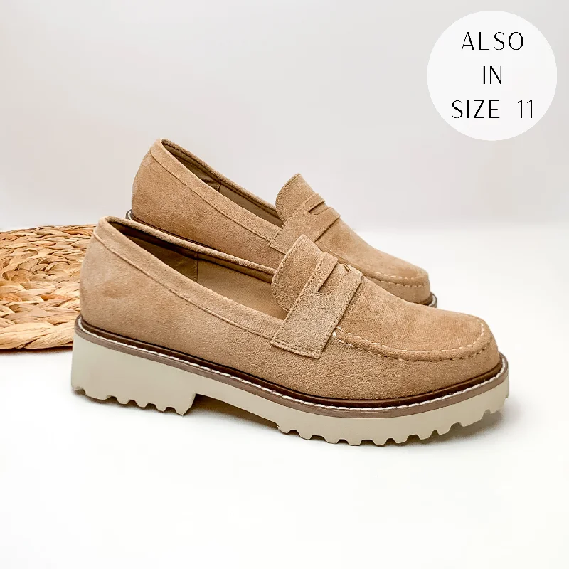 women's booties with floral designCorky's | Boost Slip On Suede Loafers in Sand Brown