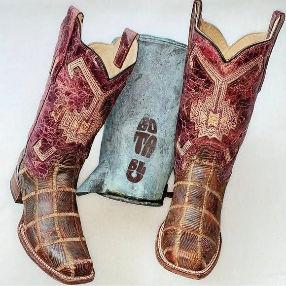 Women's lightweight tall boots for travelCORRAL Vintage Brown Red Leather Aztec Square Toe Cowgirl Cowboy Western Boots Women's lightweight tall boots for travelCORRAL Vintage Brown Red Leather Aztec Square Toe Cowgirl Cowboy Western Boots