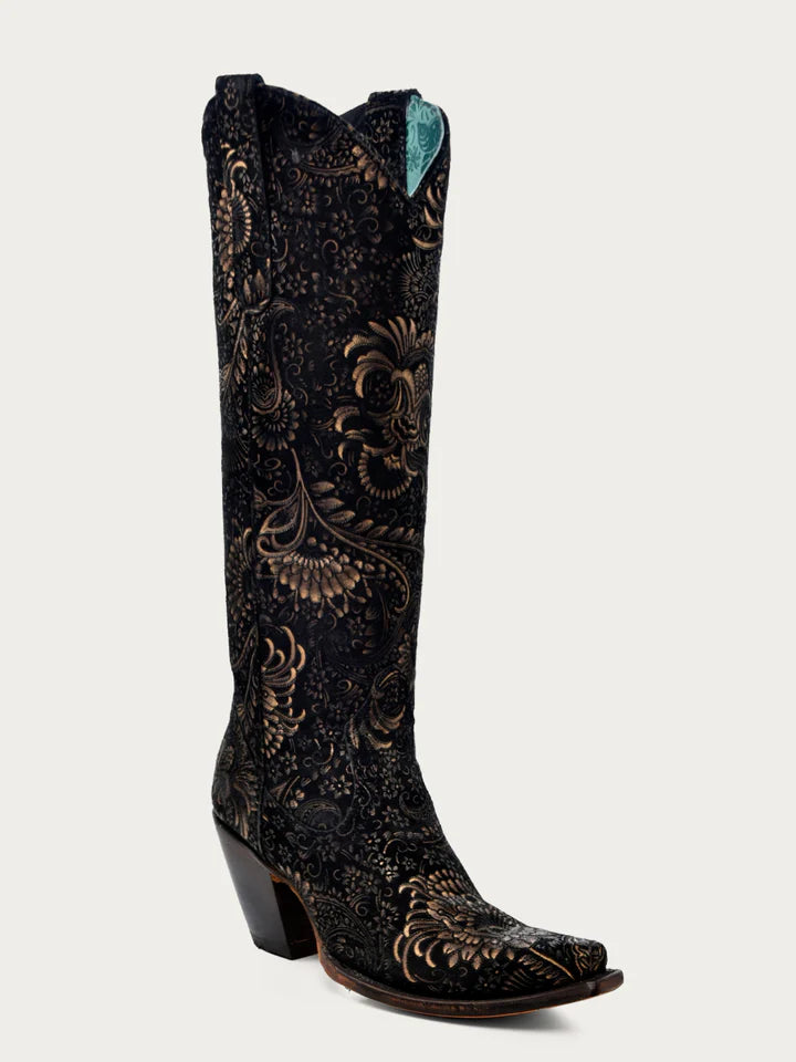 women's moto boots with chain detailCORRAL WOMEN'S FLORAL TALL WESTERN BOOTS - SNIP TOE A4481 women's moto boots with chain detailCORRAL WOMEN'S FLORAL TALL WESTERN BOOTS - SNIP TOE A4481