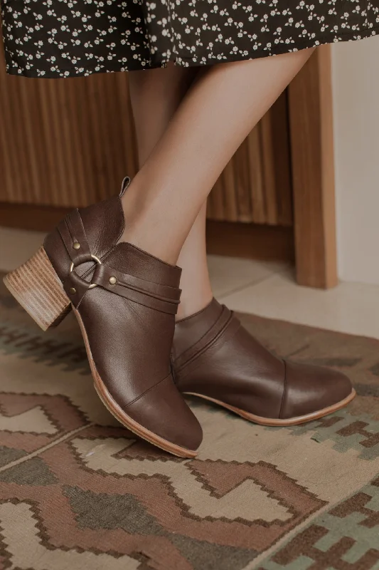 women's booties with peep toeDasha Low Ankle Booties
