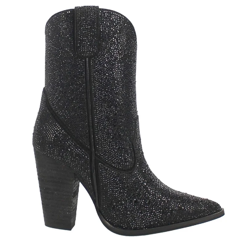 women's combat-style moto bootsDingo Women's DI567 Neon Moon Black
