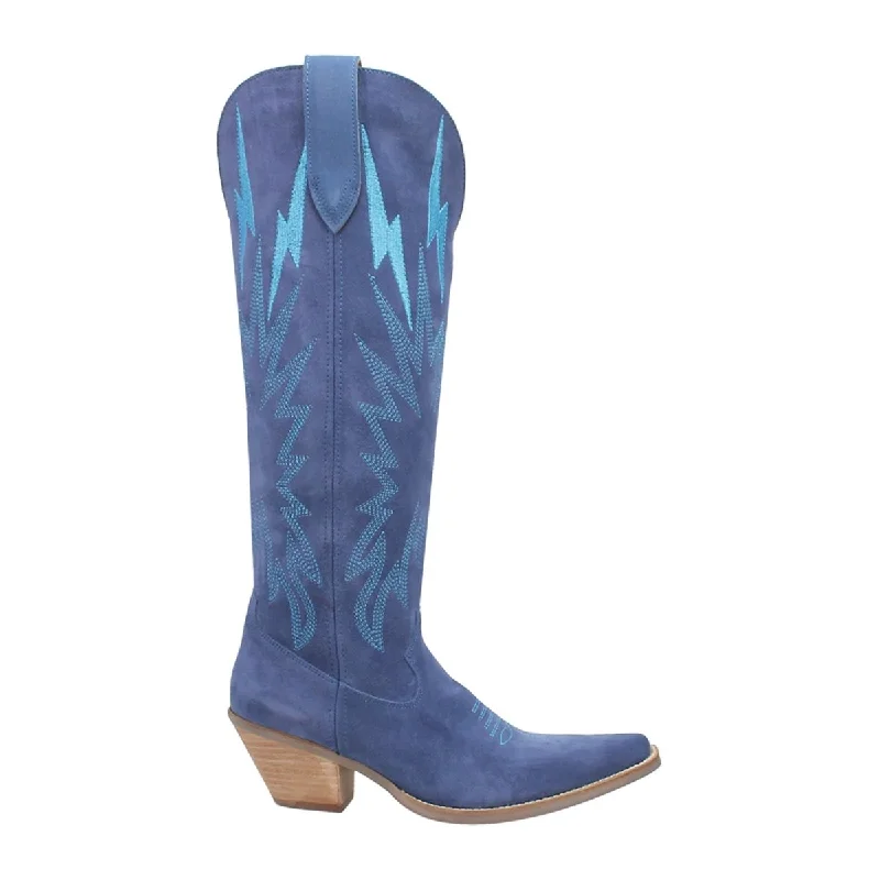 women's western boots for workDingo Women's DI597 Thunder Road Blue