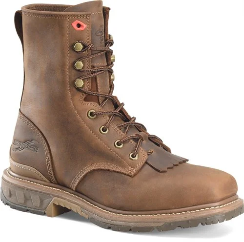 women's cowboy boots with square toeDouble H Brown Phantom Rider Dailor 8" Broad Square Toe Lacer Work Boots for Men
