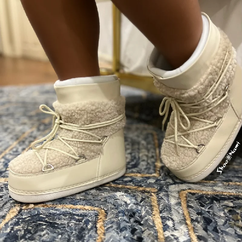 women's booties for eveningEMMETT-36 Ivory