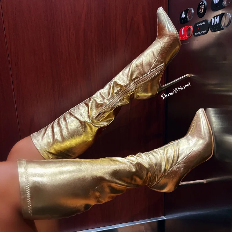 women's booties with peep toeGIOVANNI Gold