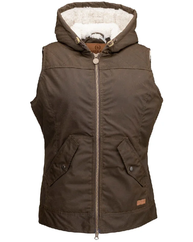 women's western boots for everyday wearHeidi Brown Wax Cotton Women's Vest
