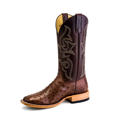 women's moto boots with quilted panelsTop Hand Kango Tobacco Full Quill Ostrich - HP8001 women's moto boots with quilted panelsTop Hand Kango Tobacco Full Quill Ostrich - HP8001