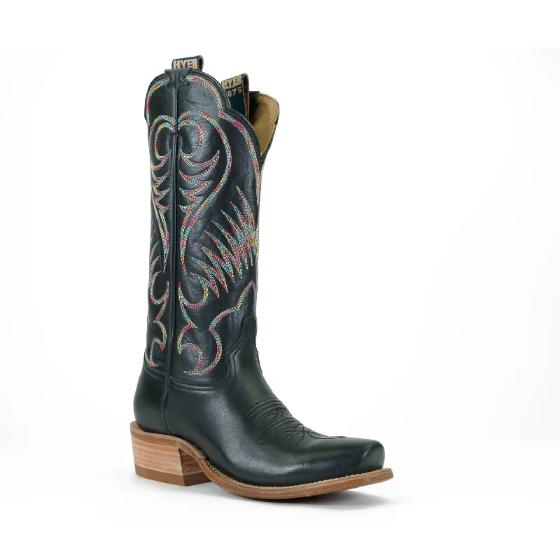 women's western boots for ridingHyer Ladies Leawood Black Cowhide Blunt Toe Western Boots women's western boots for ridingHyer Ladies Leawood Black Cowhide Blunt Toe Western Boots
