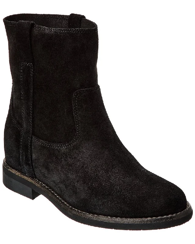 women's booties with floral designIsabel Marant Susee Suede Bootie