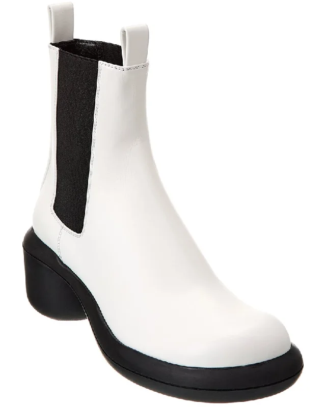 women's booties with sock-like fitJil Sander Leather Bootie