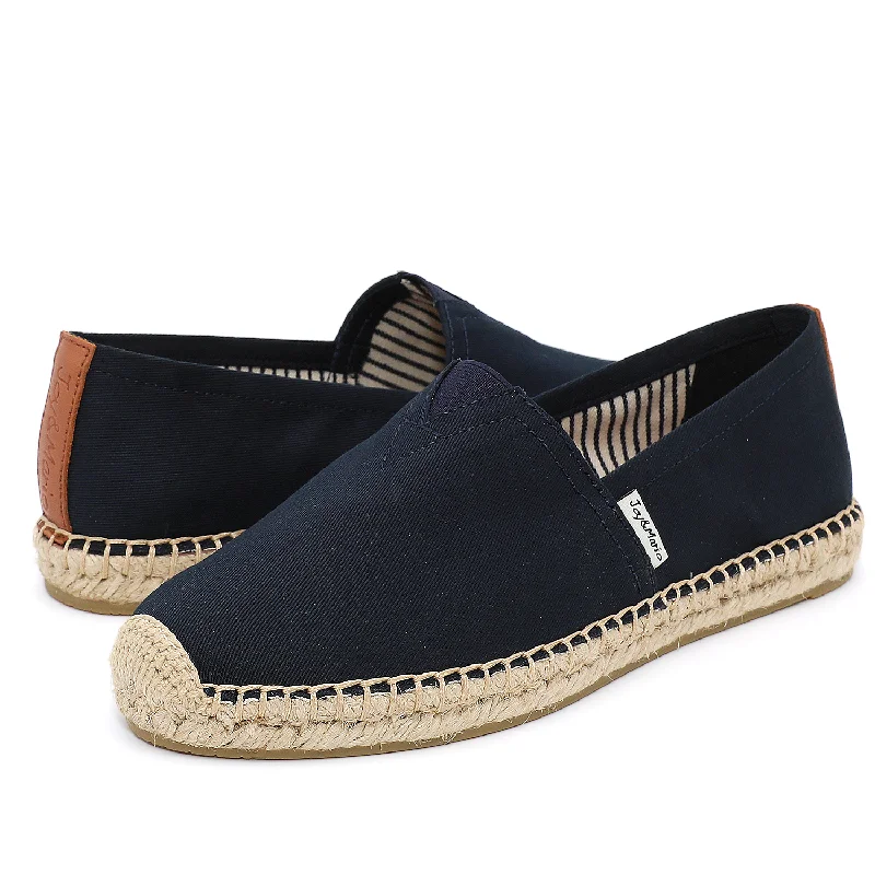 Women's beach - in - winter snowboots for coastal cold daysHandmade Women’s Slip-On Espadrille Fabric Loafers Flats in Navy-A01602W Women's beach - in - winter snowboots for coastal cold daysHandmade Women’s Slip-On Espadrille Fabric Loafers Flats in Navy-A01602W