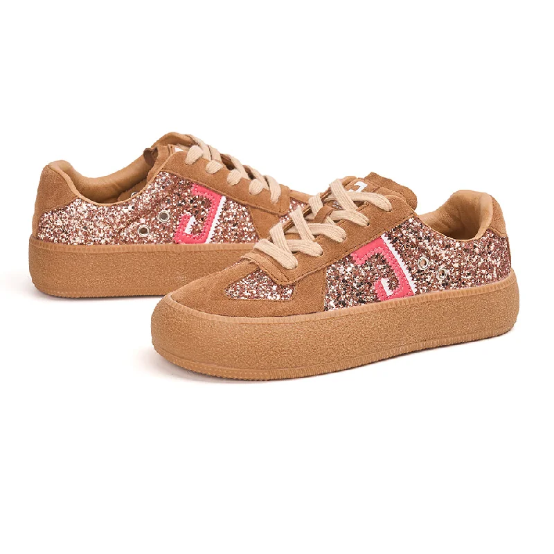 Women's neoprene - trimmed snowboots for flexibilityWomen’s Lace-up Cow Suede and Glitter German Army Trainers Sneakers-83570W Women's neoprene - trimmed snowboots for flexibilityWomen’s Lace-up Cow Suede and Glitter German Army Trainers Sneakers-83570W
