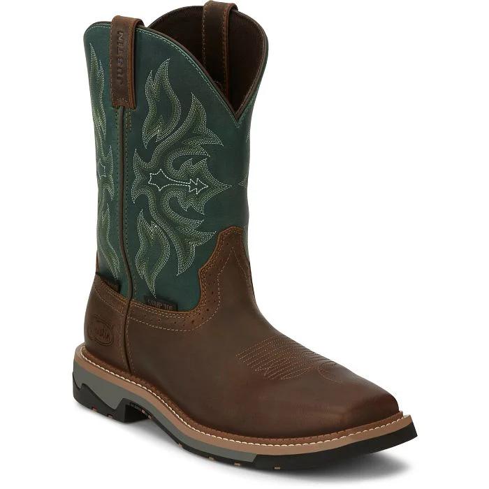 women's moto boots with low heelJustin Men's 11" Brown Bolt Waterproof Broad Square Comp Toe Work Western Boots women's moto boots with low heelJustin Men's 11" Brown Bolt Waterproof Broad Square Comp Toe Work Western Boots