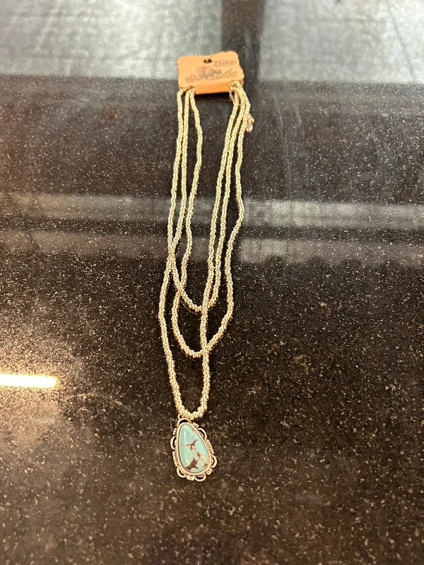 women's western boots with cutoutsJustin Necklace Triple Strand/Stone Pendant