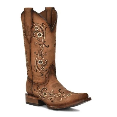 women's cowgirl boots with floral inlayWomen's Corral Western Boot #L2063