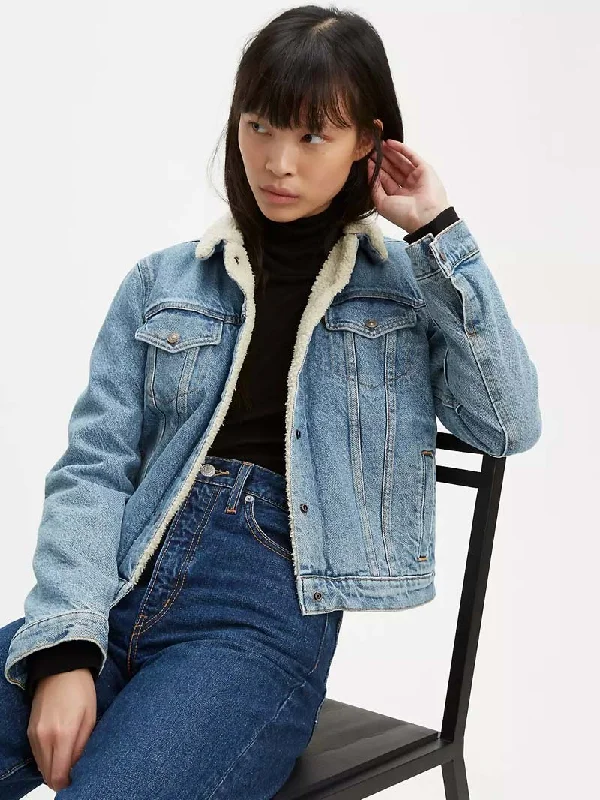 women's distressed moto bootsLevis 361360000 Womens Original Sherpa Trucker Denim Jacket Divided Blue women's distressed moto bootsLevis 361360000 Womens Original Sherpa Trucker Denim Jacket Divided Blue