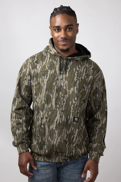 women's cowboy boots with slouchy lookLogan Carhartt Camo Sleeve Hoodie