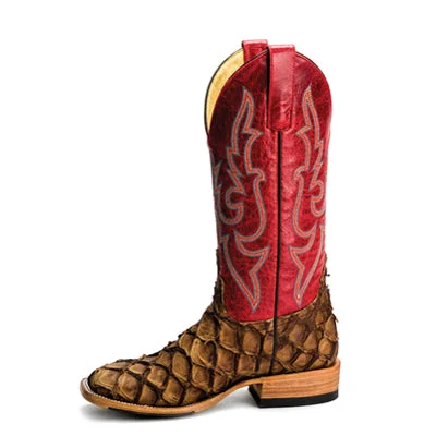 women's western boots with cutoutsTop Hand Pirarucu Charutu Matte - M2007