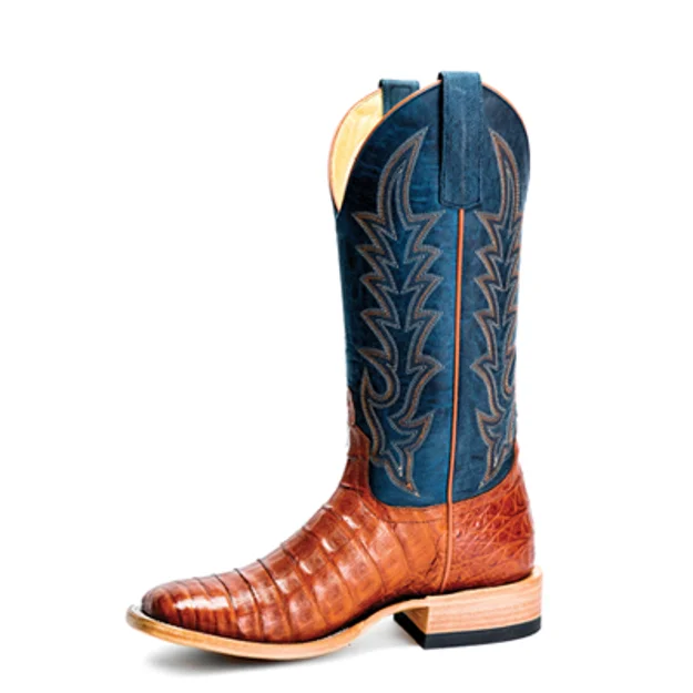women's western boots for workTop Hand Brandy Caiman Belly - M2003