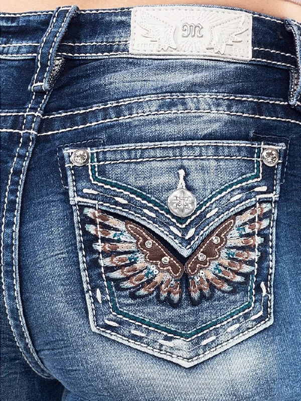 women's western boots with cutoutsMiss Me M3080B33 Womens Mid-Rise Embroidered Wing Bootcut Jeans Vintage Blue women's western boots with cutoutsMiss Me M3080B33 Womens Mid-Rise Embroidered Wing Bootcut Jeans Vintage Blue